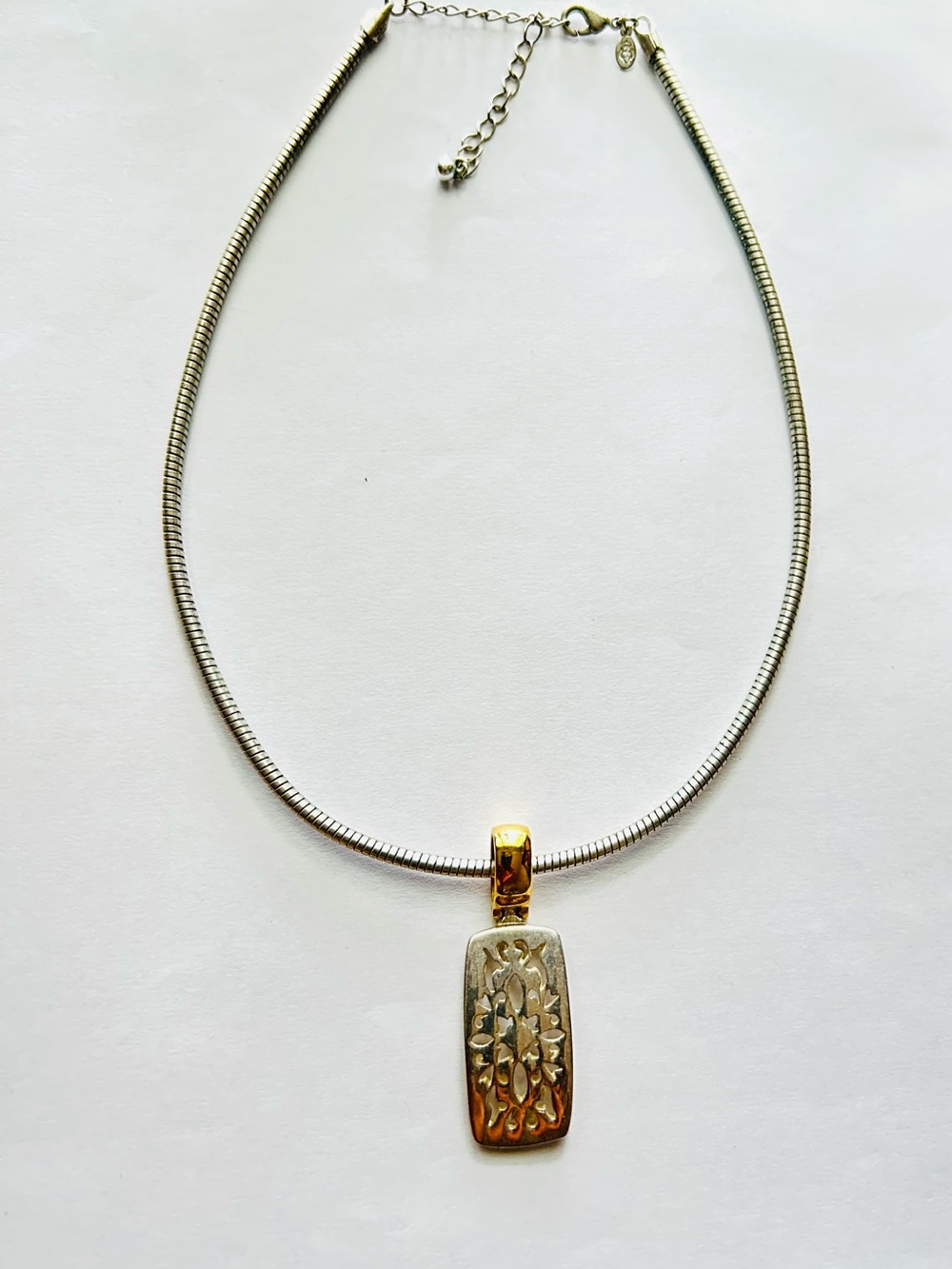 Vintage Snake Chic Premier Design Pendant Necklace